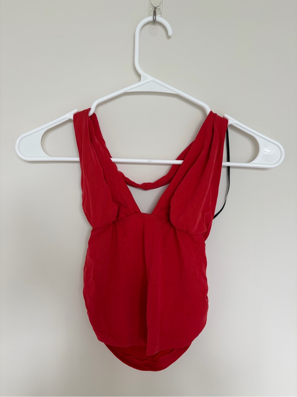 Urban Outfitters Red Draped V-Neck Camisole